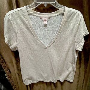 NWOT-Victoria’s Secret Sparkly
V-Neck Crop Tee